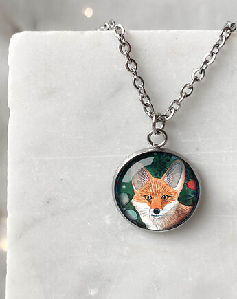 Wild Forest Fox naszyjnik na urodziny, muamua design