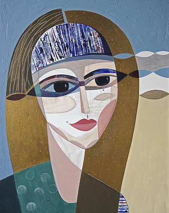 Obraz na płótnie 100x70  - Okularnica, Gabriela Krawczyk