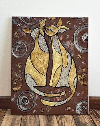 Coś ci powiem. Seria KOTY. Giclee, 4mara Marina Czajkowska