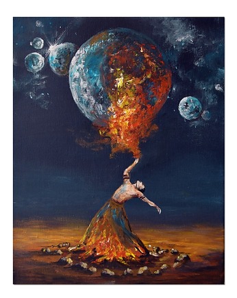 Fire up ...obraz realizm bajkowy obraz surrealizm ręcznie malowany, Galeriai