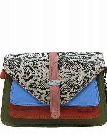 Torebka damska klasyczna elegancka skórzana na ramię pasek OLIVKA, Olivka Warsaw