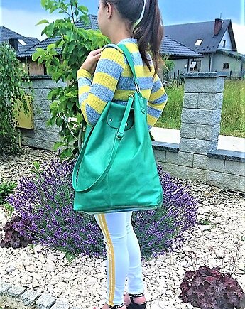 Torebka xxl ze skóry naturalnej, bagoo