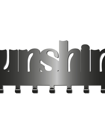 Nowoczesny Wieszak Z Kolekcji Simple Napis Sunshine, K&M Design