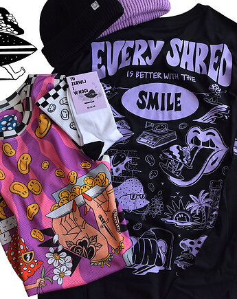 Czarny Longsleeve Shrooms, DONT NEED NO SAMURAI