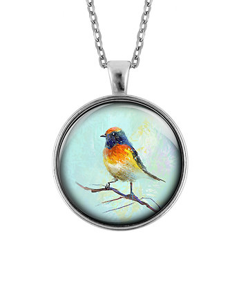 Medalion - Kolorowy ptak - duży, yenoo