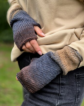Ziemia / mitenki, agat handmade