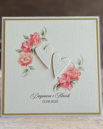 Kartka ślubna w ozdobnej kopercie, WA 26, Anna Art and Crafts