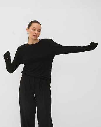 Longsleeve sweter Let's talk black, Patchouli