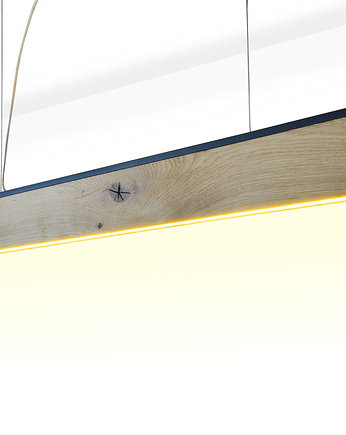 Lampa RIFT-Dąb- 200cm- Góra i Dół- Czarna listwa, GMO Design