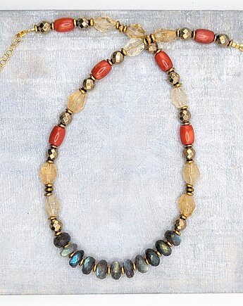 Naszyjnik Atena ze zjawiskowym labradorytem, Studio Gazela