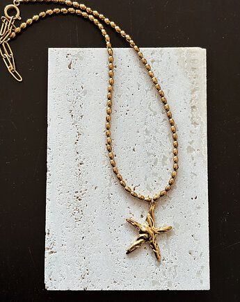 Naszyjnik hematyt i rozgwiazda, Chmolowska Jewellery