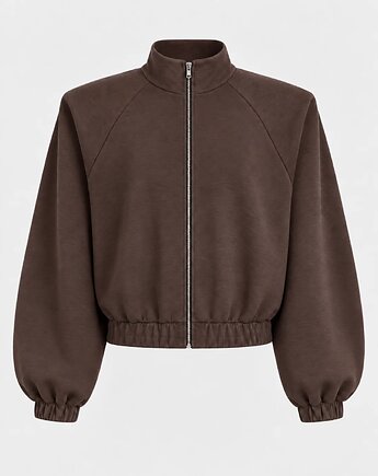 Bluza Wow zipper choclate, Patchouli
