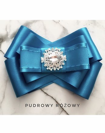 Brosza  Turkusowo - Lazurowa  NEW, Pudrowy Różowy