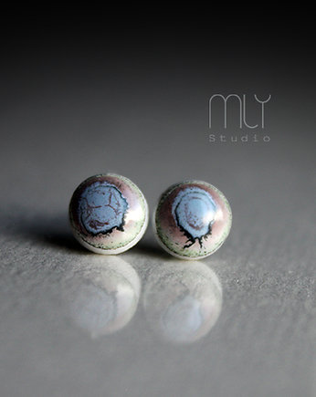 Kolczyki ceramiczne Mini Chrobotki 6mm, Magda Łysiak