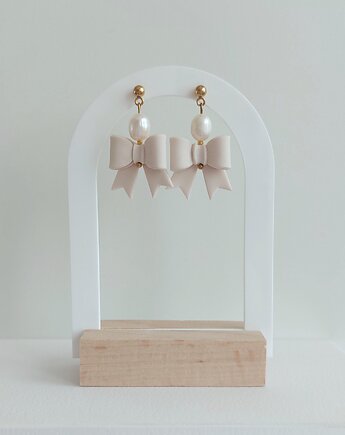 Pearl&Bow - złamana biel, Parami jewelry