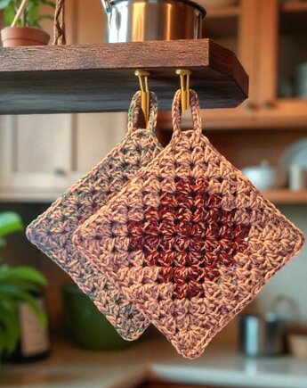 Podkładki kuchenne łapki chwytaczki komplet 2 szt., Ciotka Matylda