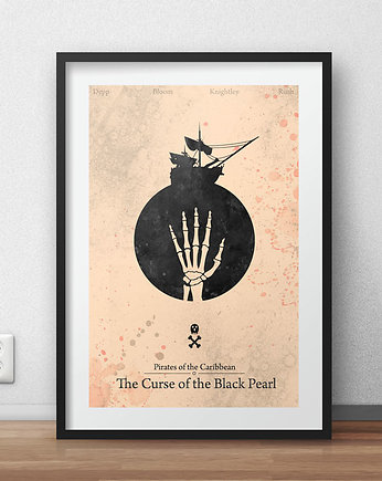 Plakat Piraci z Karaibów - Czarna Perła, minimalmill