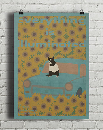 Wszystko jest iluminacją - plakat fine art giclee, minimalmill