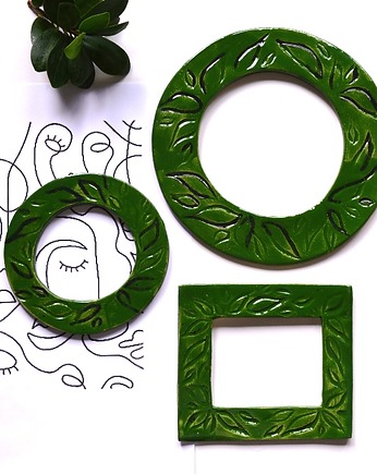 3 x ramka ceramiczna, Wooden Love