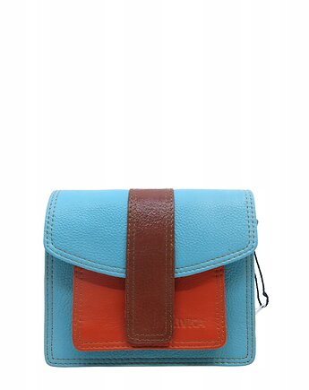 Torebka damska skórzana z klapką regulowany pasek na ramię OLIVKA, Olivka Warsaw