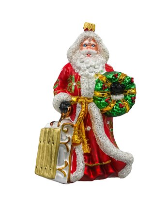 Bombka choinkowa: Święty Mikołaj z Wieńcem Bożonarodzeniowym, Syn Bombkarza