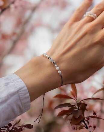 Bransoletka dla Raka - Selenit Jaspis Jadeit Opal, w hand works