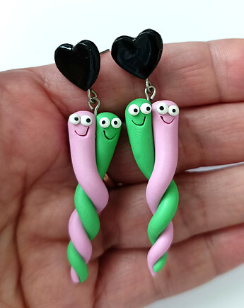 Kolczyki Kawaii Robale, OMIFIMO