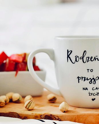 Kubek RODZEŃSTWO TO PRZYJAŹŃ NA CAŁE ŻYCIE, Jędrki