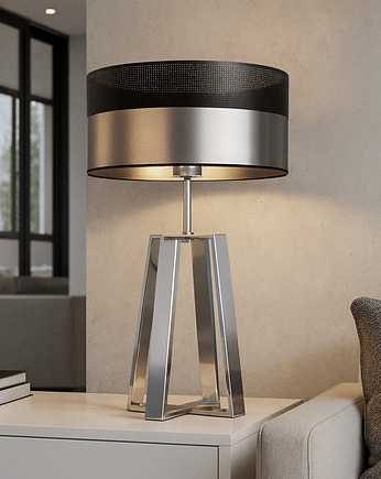 Duża lampa stołowa do salonu THOR GLAM w stylu glamour