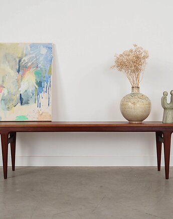 Lowboard dębowy, duński design, lata 70, produkcja: Dania, Przetwory design