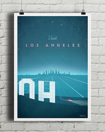 Los Angeles - vintage plakat, minimalmill