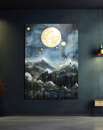 Księżyce Diuny - Plakat - Impresjonizm, Loft, Minimalizm, Black Sapphire Art