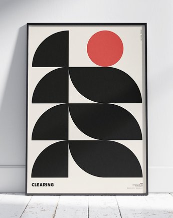 Plakat abstrakcyjny, abstrakcja, geometria - Clearing, Galeria EMU