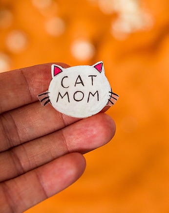 Przypinka  Cat Mom, Pintura