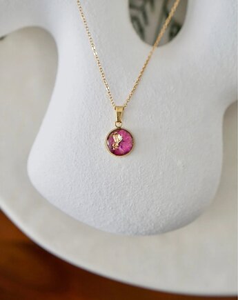 Naszyjnik z różową gipsówką, ANKO rekodzielo