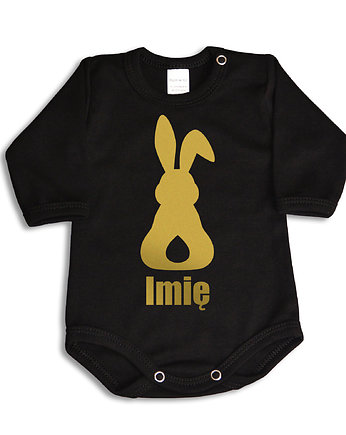 Złoty ZAJĄCZEK Wielkanoc BODY długi rękaw, For baby shop