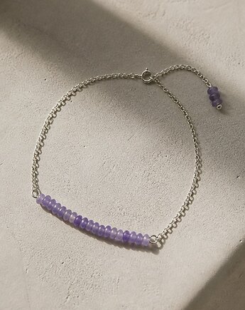 Bransoletka Pastelish, kamienie naturalne i srebro 925, Velucci