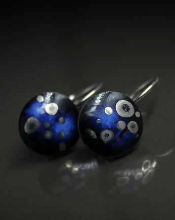 NEBULA/stal chirurgiczna/kolczyki ceramiczne, Magda Łysiak