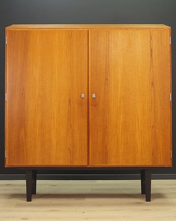 Szafka tekowa, duński design, lata 70, produkcja: Dania, Przetwory design