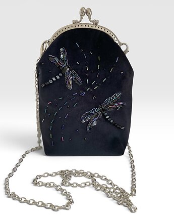 Torebka damska Ważki, torebka wieczorowa, torebka na ramię, IriShe Jewelry
