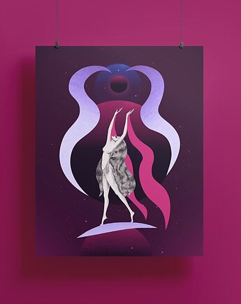 Plakat 40x50 - kolaż - Ascension of the Soul, Natalia Polasik
