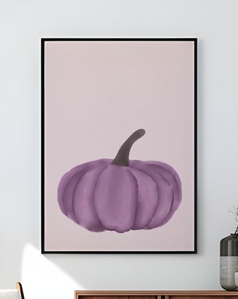 Plakat Jesienny Dynie na ścianę A3 Minimalistyczny Plakat nowoczesny, Kalibri Arts