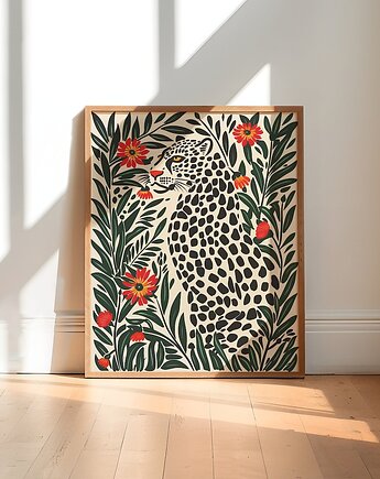 Plakat Lampart w Rajskim Ogrodzie, Harvest Maison