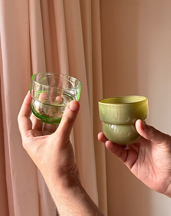 SZKLANKI RUNO Mix Regular  (2szt.) trawa + oliwka, FORMY PROSTE