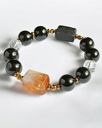 OCHRONA - BOGACTWO - oczyszczenie - masywna bransoletka, kaktusia