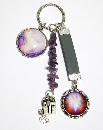 Breloczek, talizman - Anielski kontakt, zdrowie, ametyst, yenoo