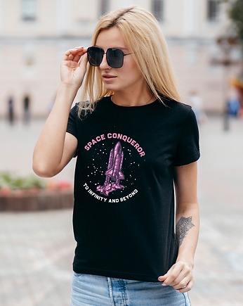 Koszulka damska organiczna Space conqueror, ART ORGANIC