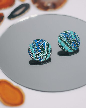 Kolczyki sztyfty z mozaiką, Pracownia Wieczorek