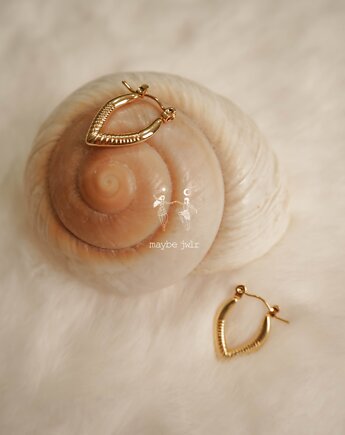 Kolczyki pozłacane Statement Hoops, Maybe Jwlr