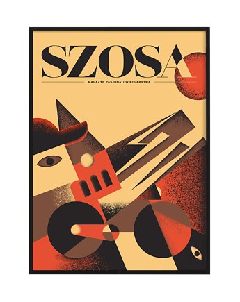 Plakat  rowerowy Szosa, Pracownia Witryna